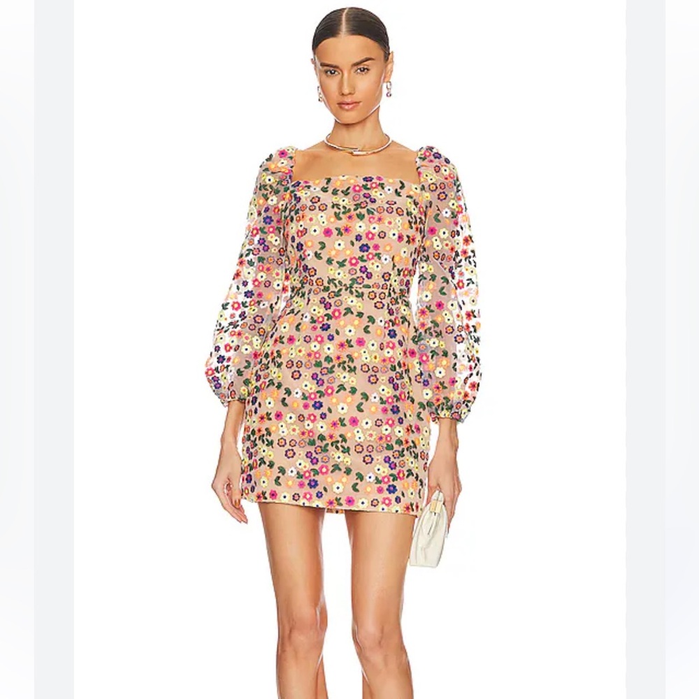 NWOT Elliatt Floral Classical Mini Dress in Multi Size S